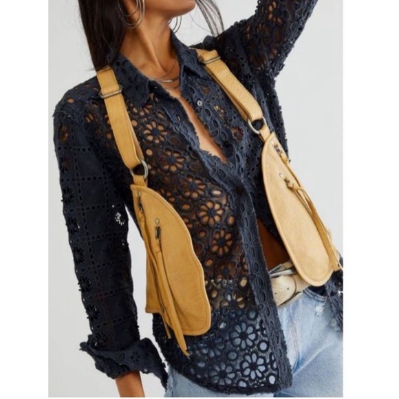 Free People FP One Yesenia Shacket in Black. Size XS. NWOT - Picture 2 of 11